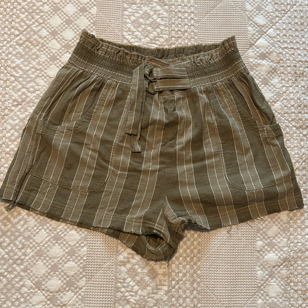 Free People Striped Shorts